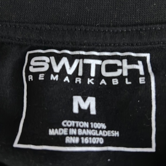 Switch Remarkable Zipper Razor Cut Skate Shirt Size M - Picture 5 of 7